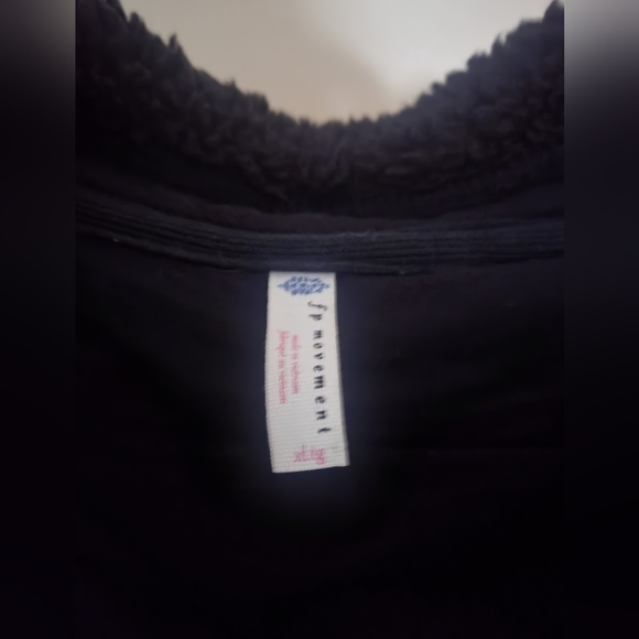 Free People Movement Nantucket Half-Zip Fleece Jacket in Black - Picture 7 of 7